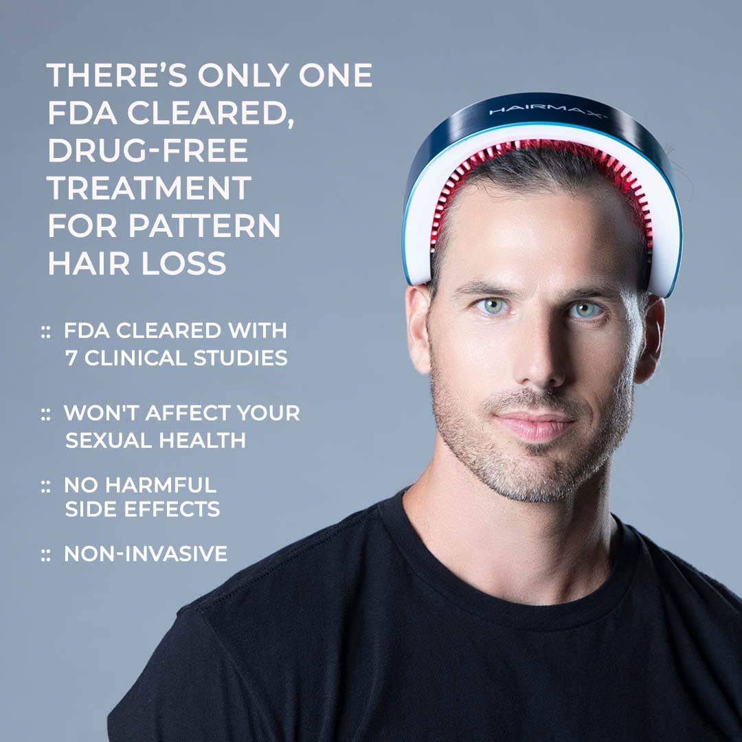 Hairmax Hair Growth Laser Band (FDA Cleared), LaserBand 41, Hair Growth for Men and Hair Regrowth Treatment for Women, Hair Laser Growth, Hair Growth Products, (100% Medical Grade Lasers, Not LEDs)