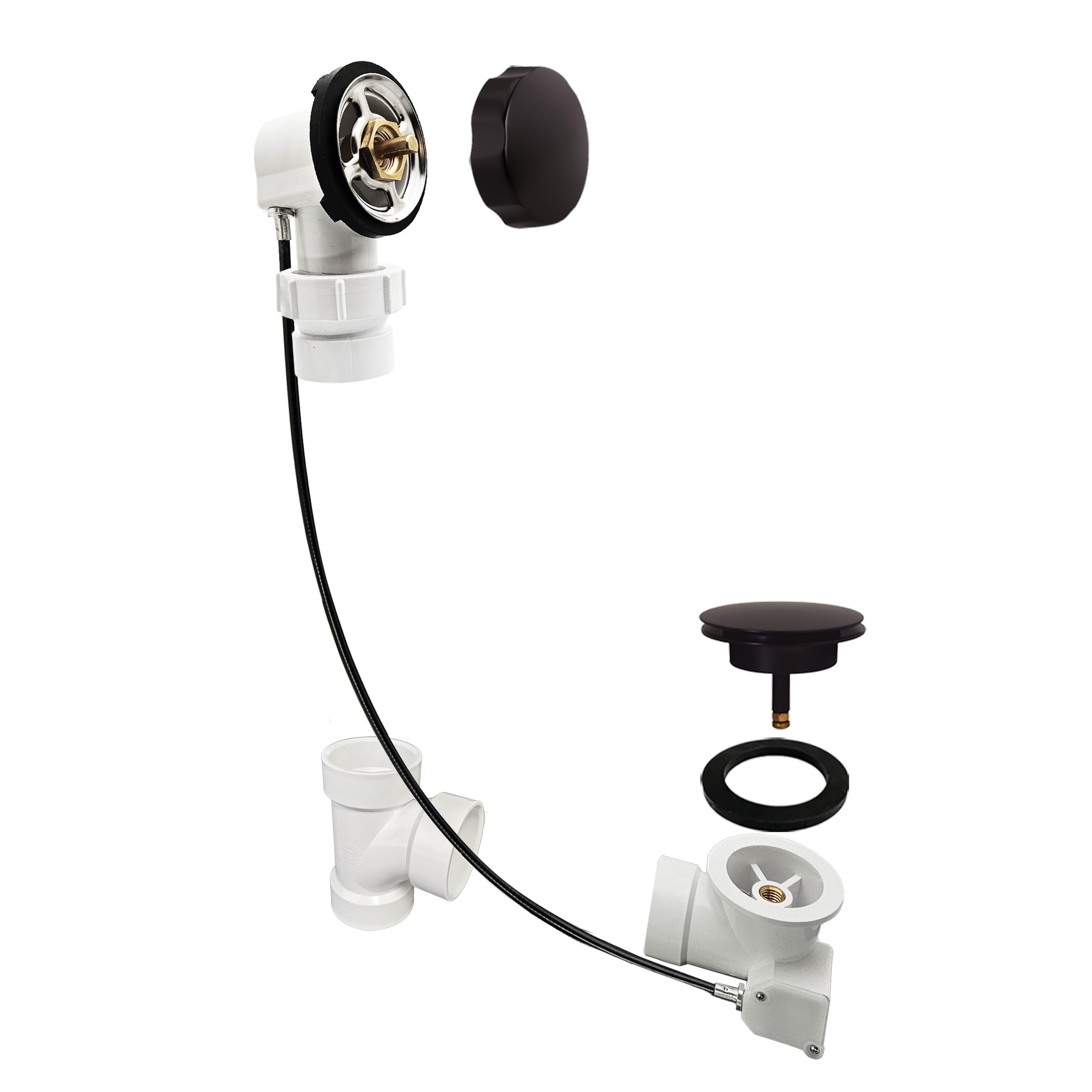 Embout à rotule PVC Westbrass raccordement plomberie bronze huilé BW&O