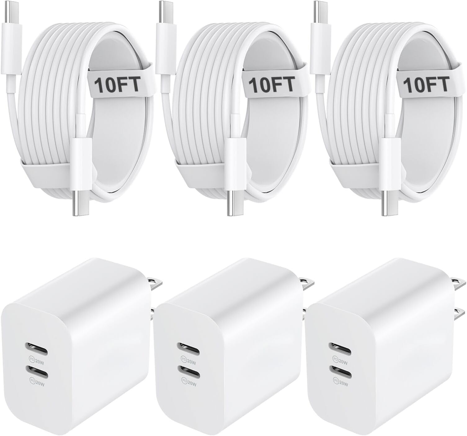 IPhone 20W Schnellladegerät Set - Inklusive 2m USB C Kabel Für IPhone 16/15 Serie