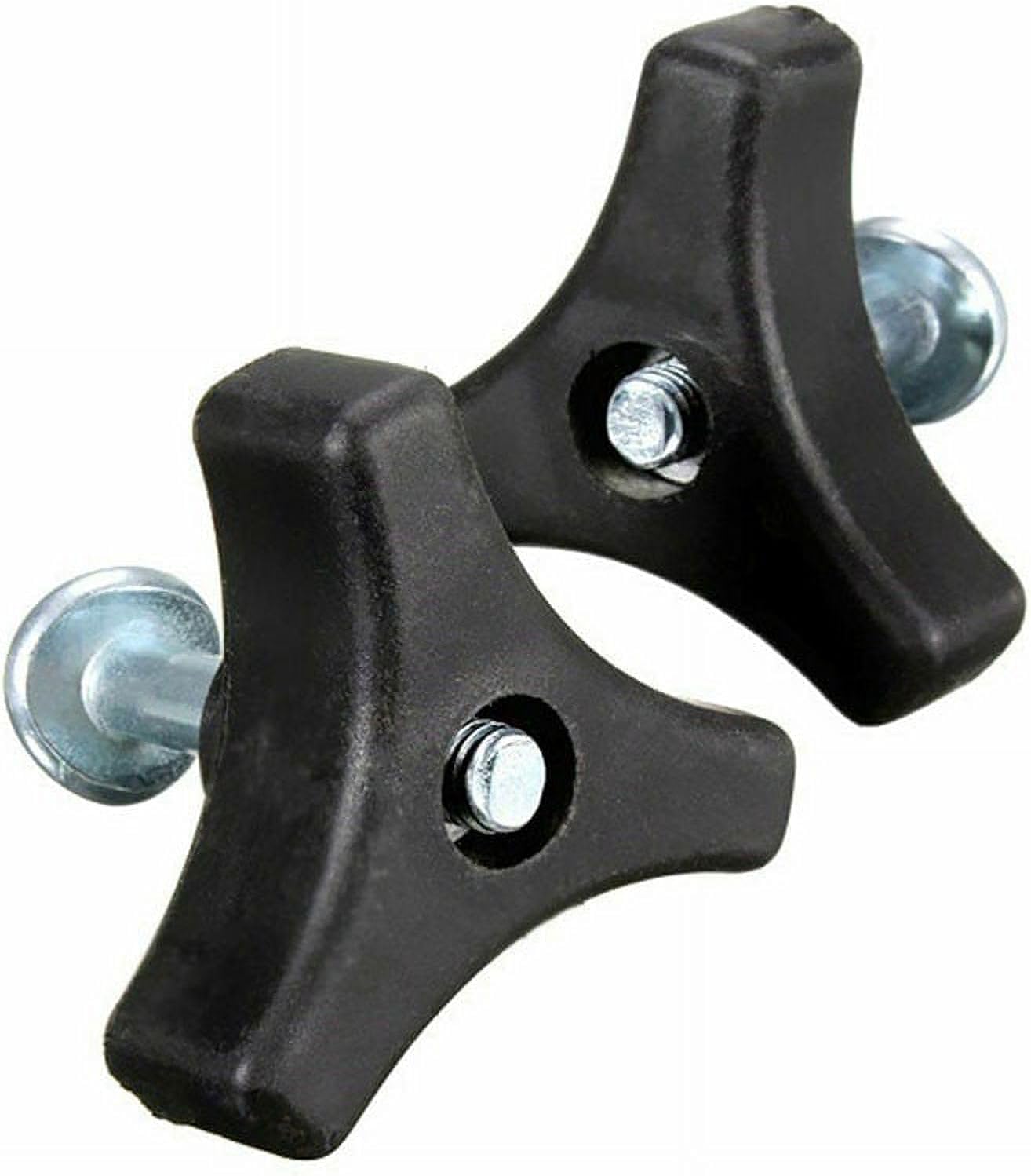 2 Sets Lawn Mower Handle Replacement Parts, Triangle Knob Screws and Nuts for Various Types of Lawn Machines Mower Handle Parts Lawn Mower Replacement Parts