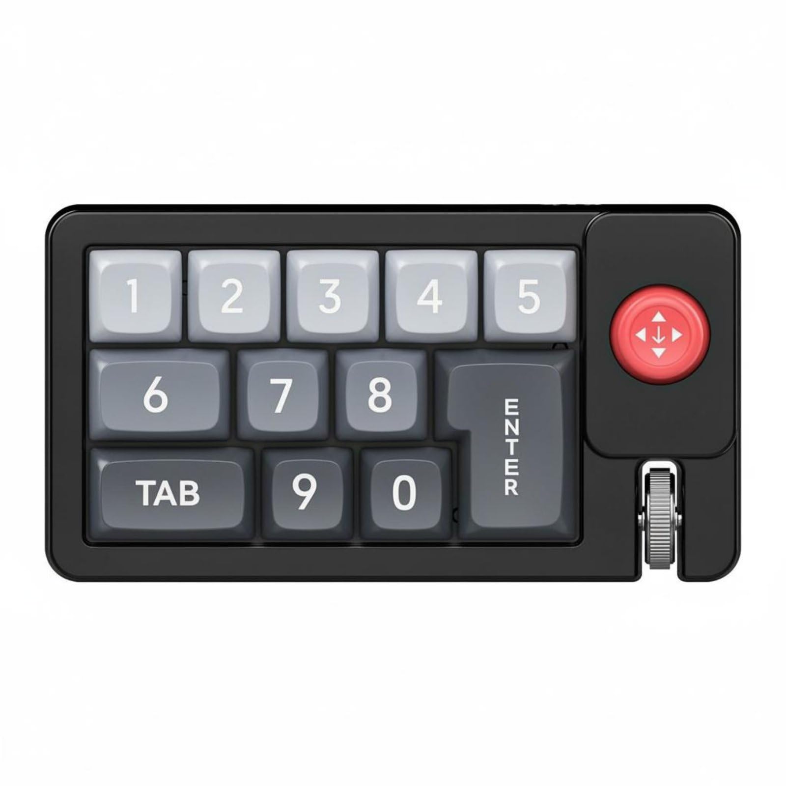 OJIVA® Hot-Swappable Switches Programmable Numpad with Joystick Detachable USB-C Cable RGB Gaming Keypad 12-Key Mechanical Keypad for Gamers, Designers, Film Editors, Office, Black-picture-27