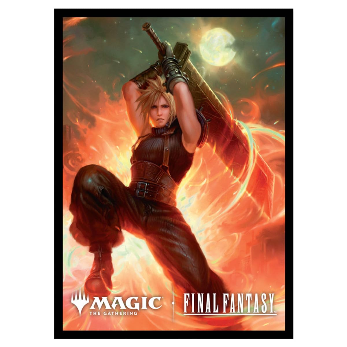 Ultra PRO - Final Fantasy x Universes Beyond Cloud, Midgar Mercenary (Commander) 100ct Deck Protector Sleeves for Magic: The Gathering