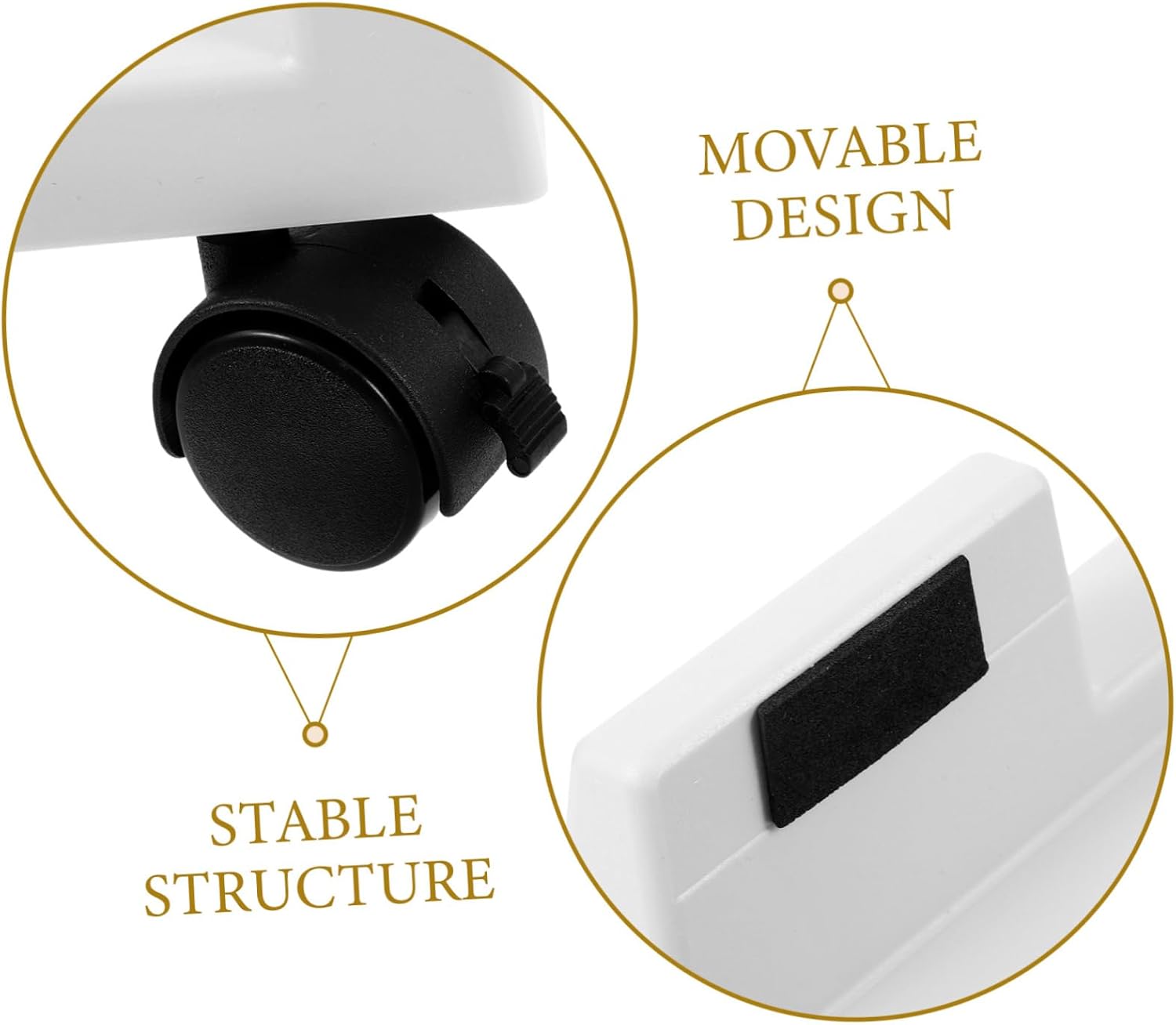 Mikikit Movable Computer Tower Stand with Casters Adjustable CPU Holder for Easy Mobility Durable Mainframe Support for Under Desk Use and Towers