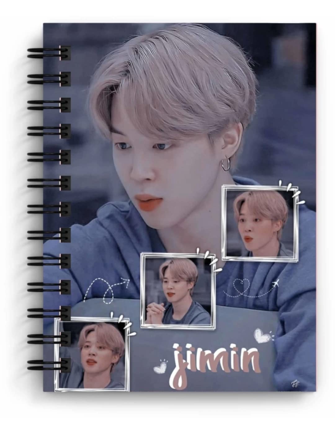 CRAFT MANIACS BTS JIMIN THREE CUTE LAUGHS 160 PAGES NOTEBOOK +