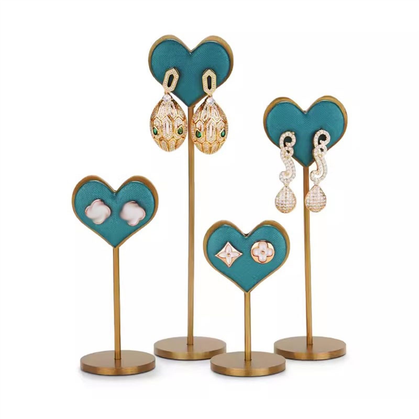 Organizador de Joyas, 4 Piezas, Expositor de Pendientes, Colgador para Mujer, pequeño, para Hombres, Mujeres, niños y niñas.