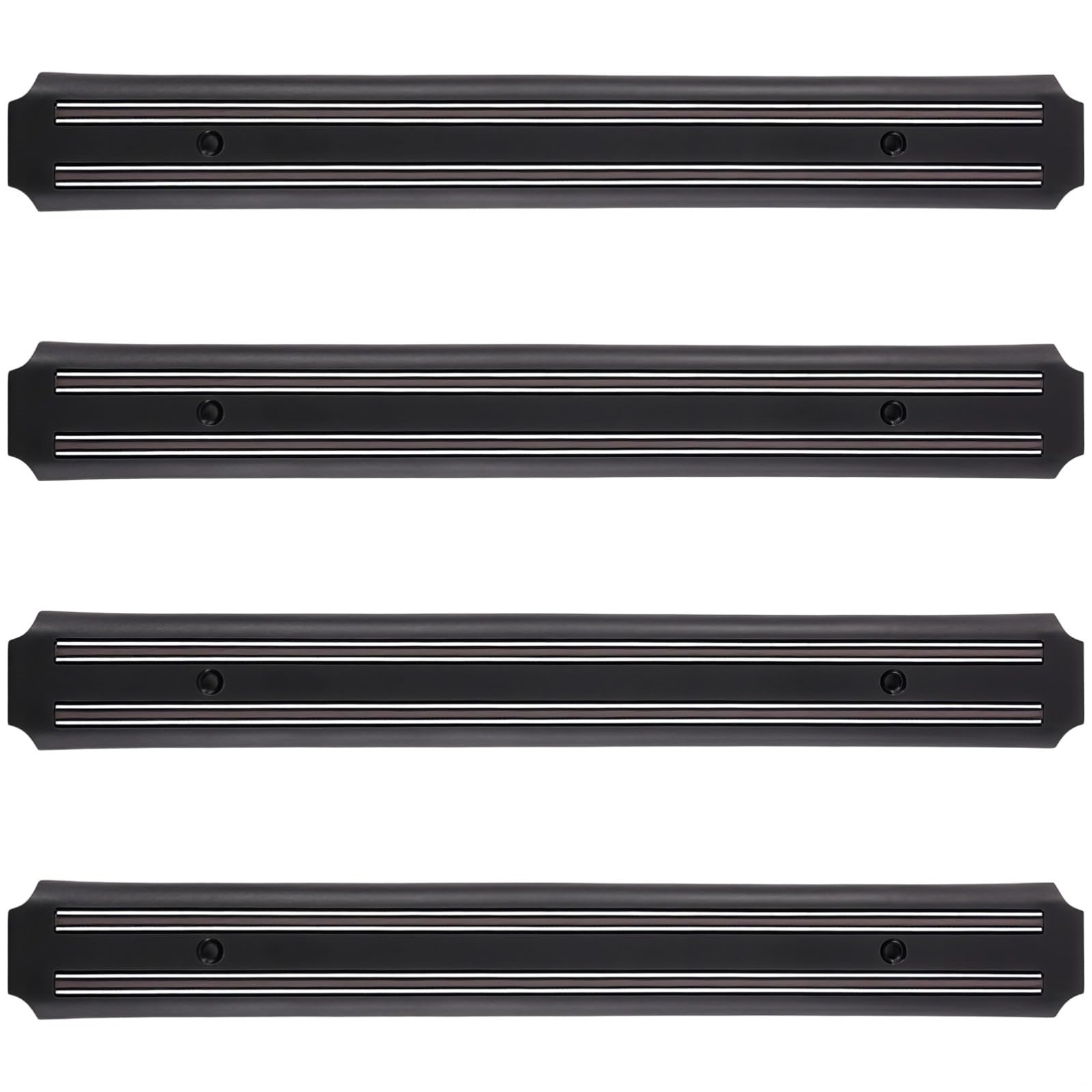 Attachment Force Werkzeughalterleiste, 4 Stück, 33 cm, Grill-Werkzeugständer, Kunststoff, schwarz, Küchenzubehör, mit Schrauben