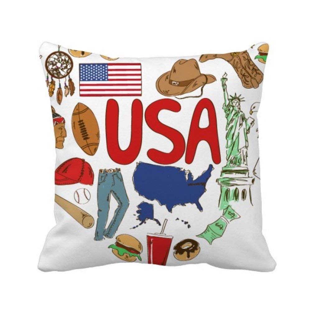Housse de coussin américaine cœur lavable pour rénover un vieux canapé fatigué