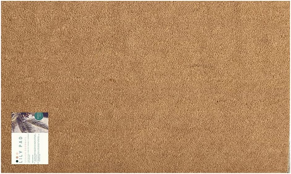 extra large coir door mat - country doormat 90 x 60cm - heavy duty doormat with non slip backing - indoor door mat - outdoor sheltered use welcome mat (Blank)