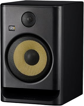 KRK ROKIT Series Kevlar  Aramid Fiber 8" Woofer Equipped with 1" Silk Dome Tweeter, Built-in Bi-Amp Class D Amplifier, Near Field Monitor Speaker RP8G5 1 Piece