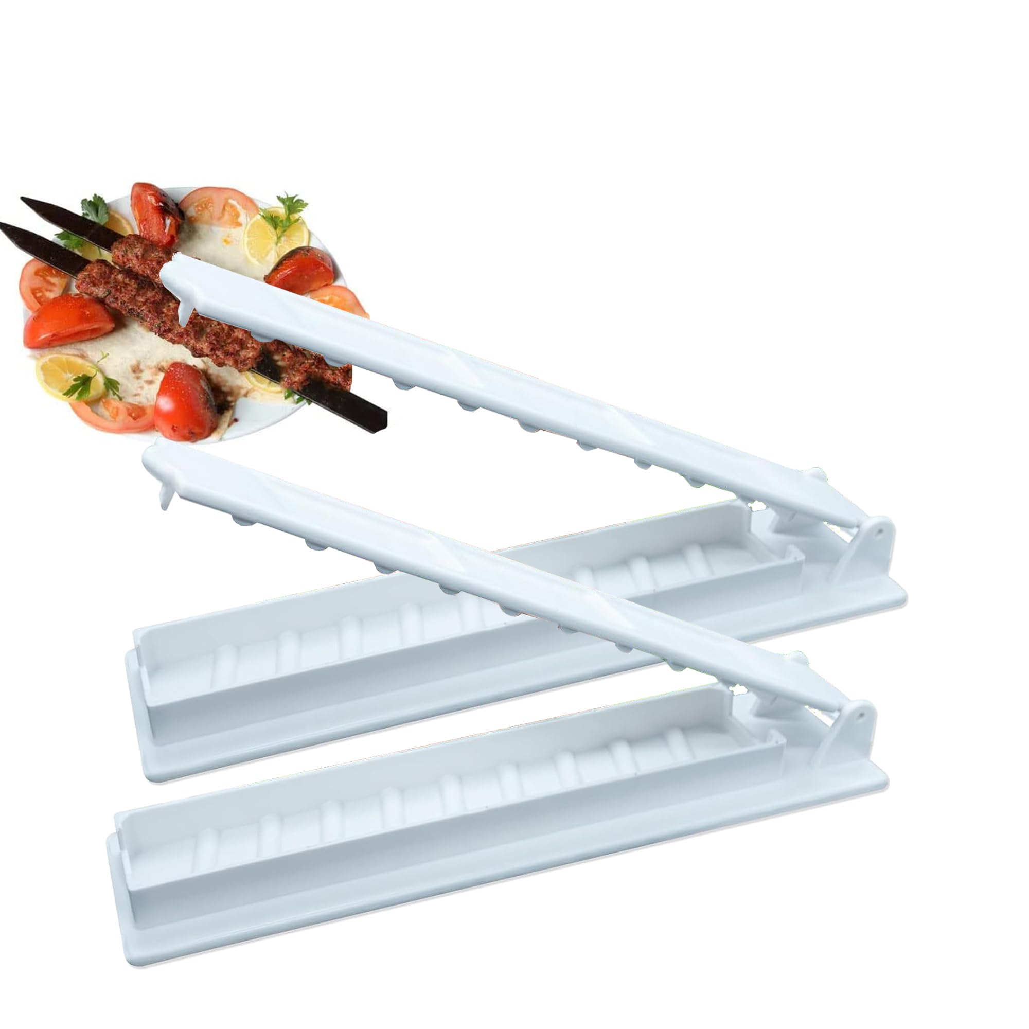FATIRO Kebab Maker and Kabob Skewers Kebab Press, Manual Kabob Mould, Form Your Kofta Kebab Like a Traditional Chef Handmade Kebab, Turkish Kebab (1)