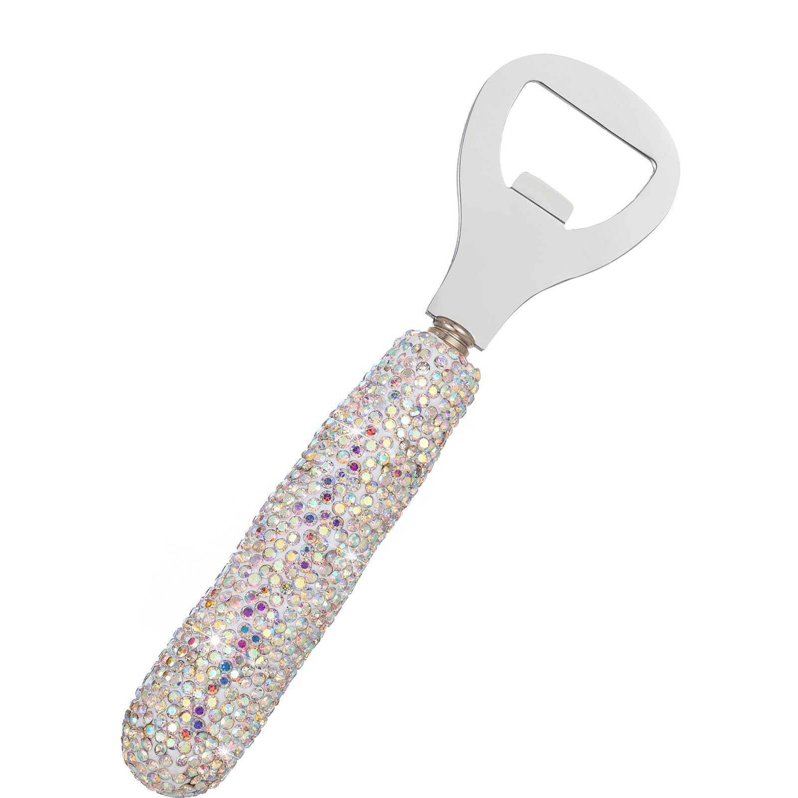 APGLSXY Shimmering Bottle Opener Stainless Steel Base Decoration Crystal Opener with Handle