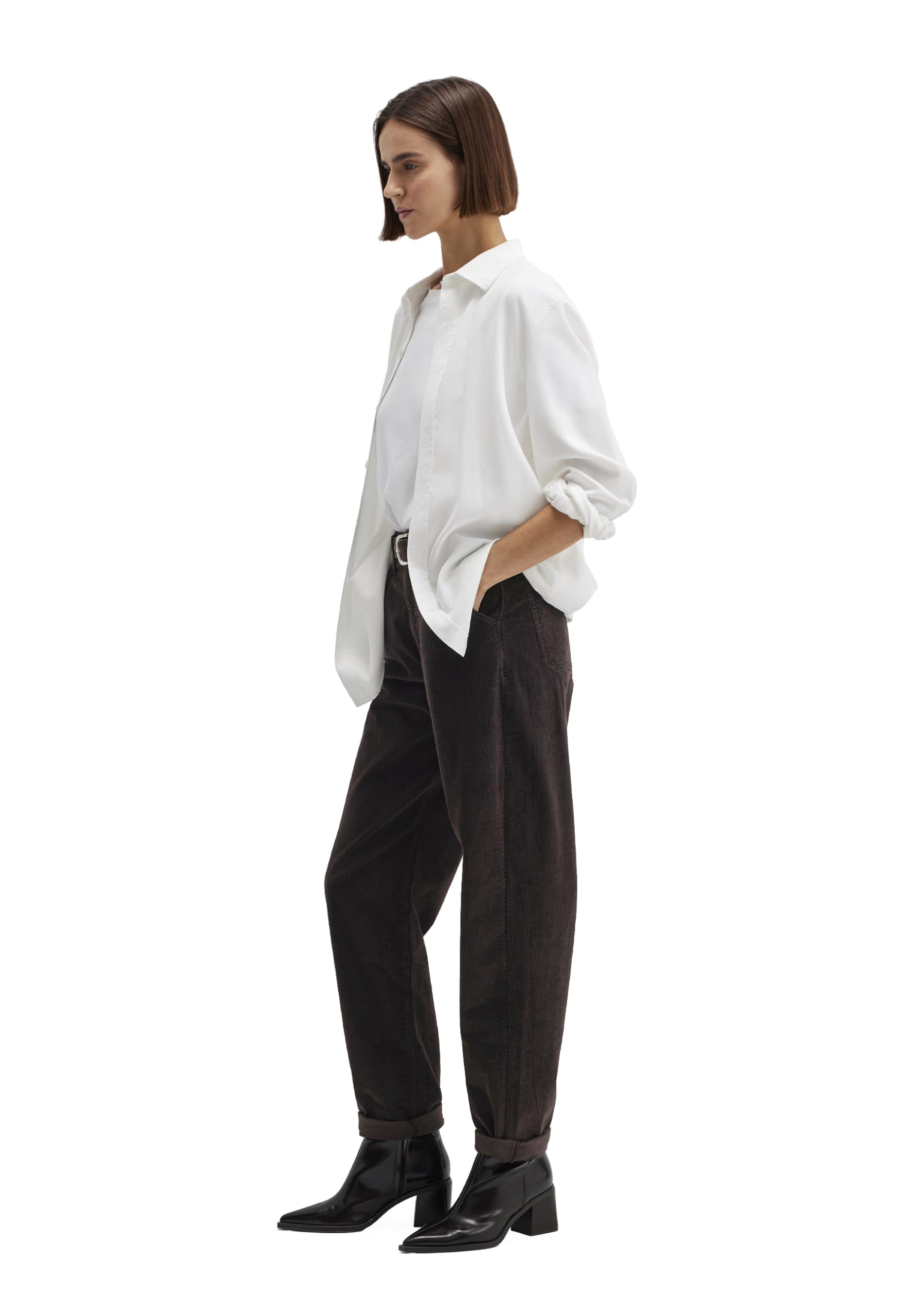 Mavi Damen Denim Pants Pleated Baggy Pants