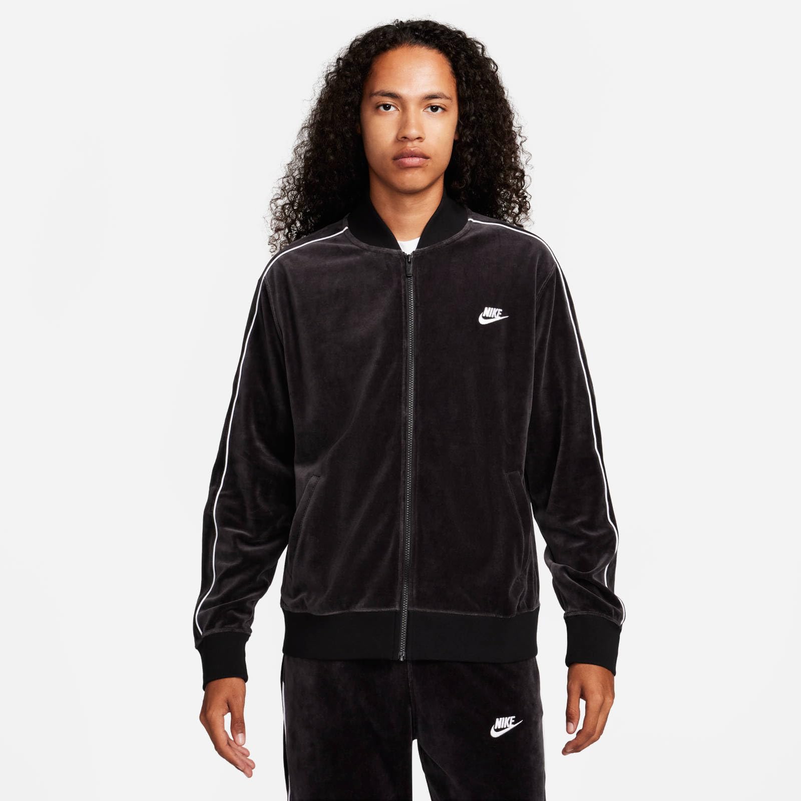 NIKE Kurtka Mężczyźni Nike Sportswear Club Jacke Aus Velours Für Herren