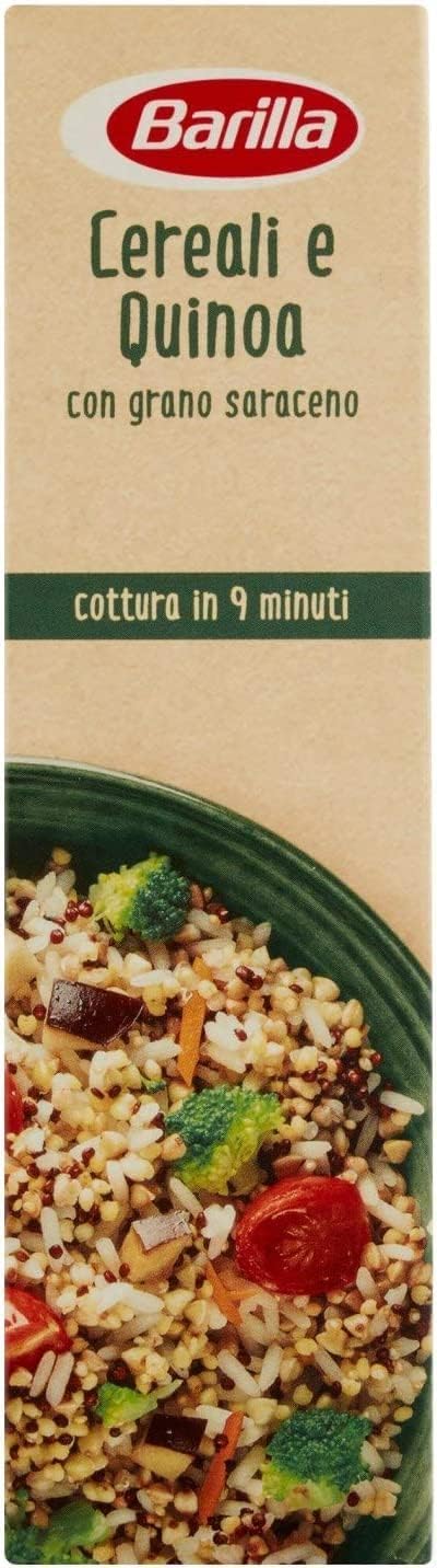 Italian Gourmet Cereali e Quinoa Mix mit Buchweizen 12 x 320g, glutenfrei | Schnell serviert für Salate, bowls e contorni; hochwertige Körner, Gesamtnettogewicht 3,84 kg + Kostenlos Polpa 400g