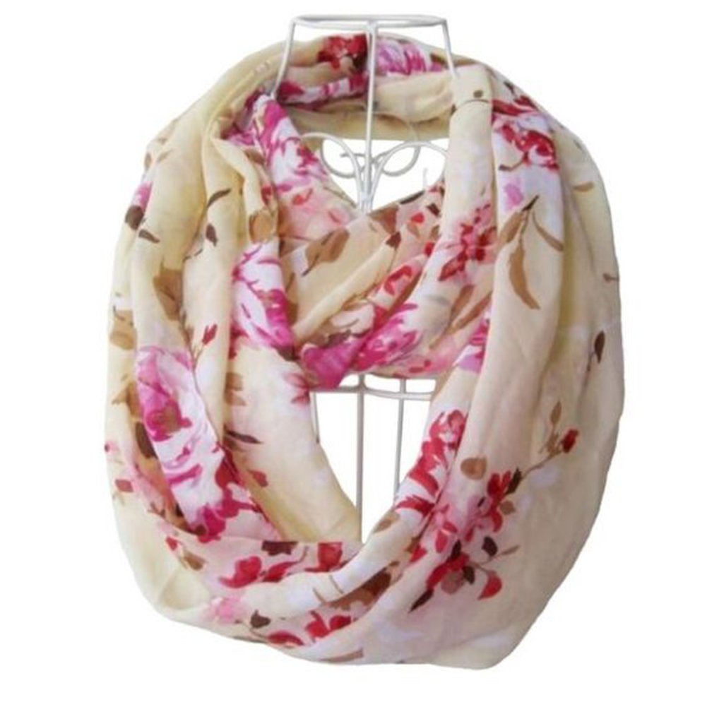 Premium Women's Sheer Soft Cloth Infinity Loop Scarf