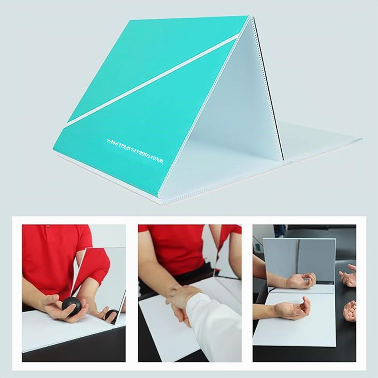 Caja de Terapia con Espejo Inteligente, Plegable y Ajustable, Que Reduce el Dolor del Miembro Fantasma, Caja de Terapia con Espejo para rehabilitación de Accidentes cerebrovasculares