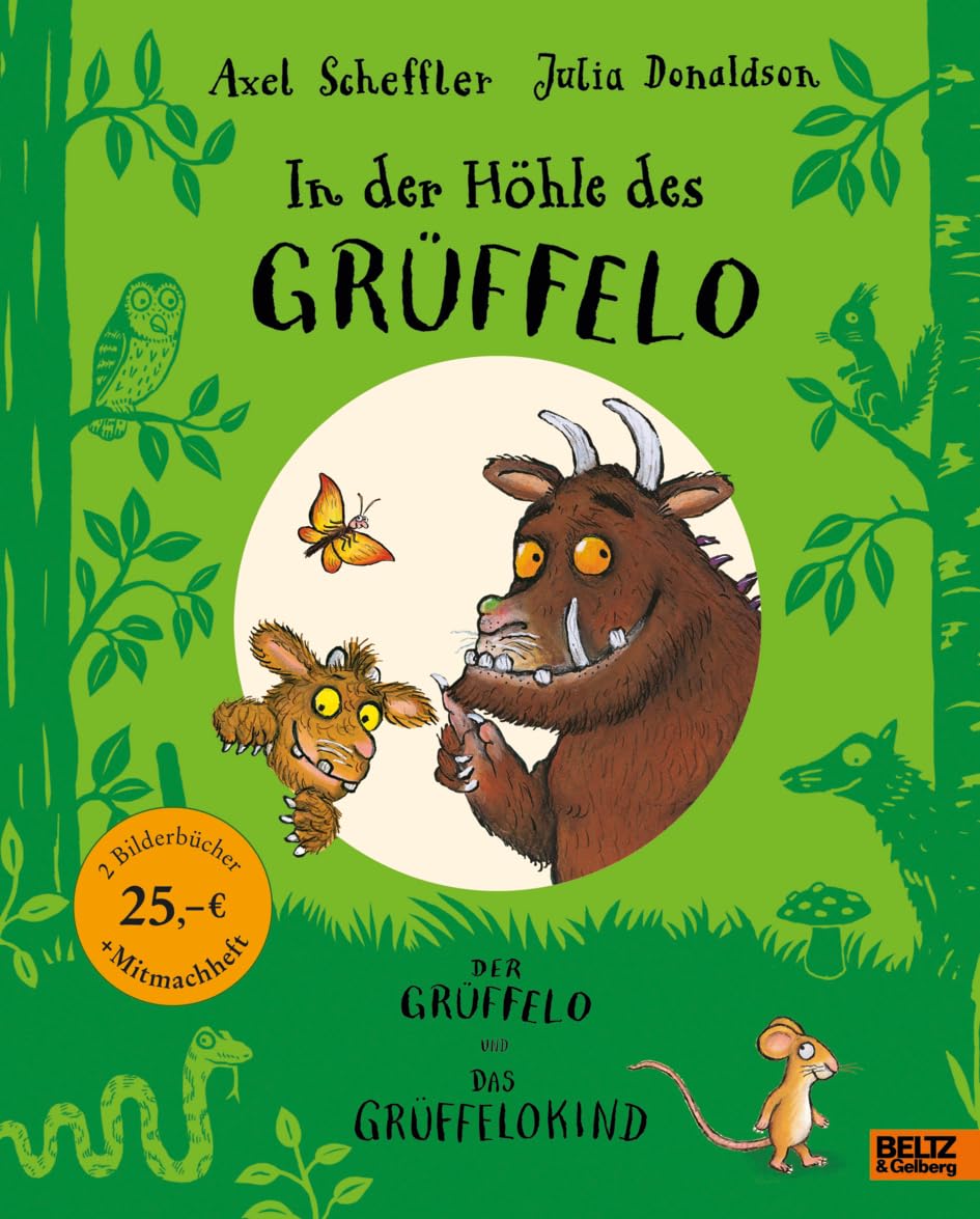 In der Höhle des Grüffelo: Der Grüffelo + Das Grüffelokind mit Mitmachheft zum Malen, Suchen & Rätseln