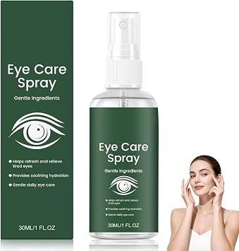 Lutein Eye Spray, 30ml Dry Eye Spray, Refreshing Eye Care Mist with Vitamin E, Luteins for Eyes Moisturising Sprays, Lightweight Hydrating, Gentle Vision Care for Tired Eyes