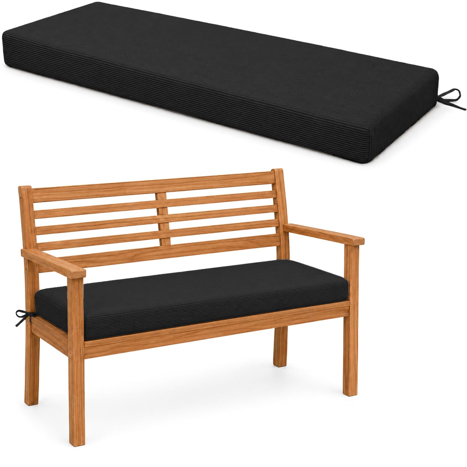 Corduroy Bench Cushion – 2/3/4 seater Garden Bench Cushion Indoor/Outdoor