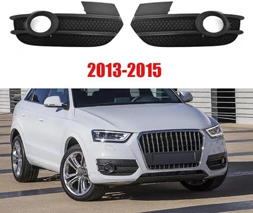 Fog Light Cover Car Front Left Right Bumper Fog Light Grille Cover Cap Car-styling For A-udi Q3 2013 2014 2015 2016 2017 2018 2019 2020 2021 Front Bumper Grille(2013-2015,Right) - 3