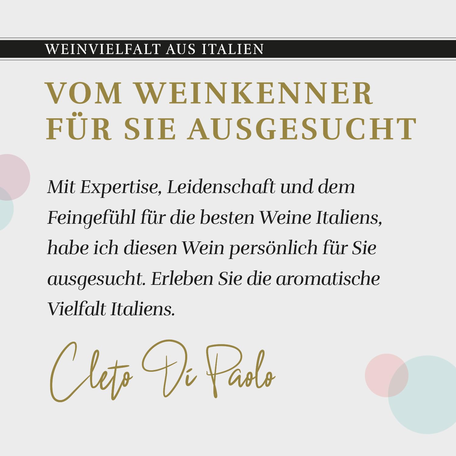 Lugana DOC 2024 Weißwein Italien – Vini di Paolo, trocken, 6x0,75L, Trebbiano di Lugana (Turbiana), Venetien, frisch und fruchtig, 13% Vol