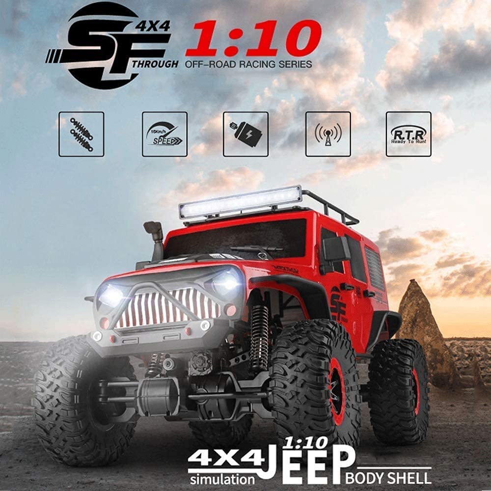 Amazon.co.jp: Slreeo Wrangler 1:10モデルRC車2.4g電気リモコン