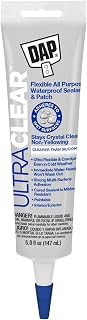 5 Oz DAP 18387 Crystal Clear Ultra Clear Flexible All Purpose Waterproof Sealant & Patch