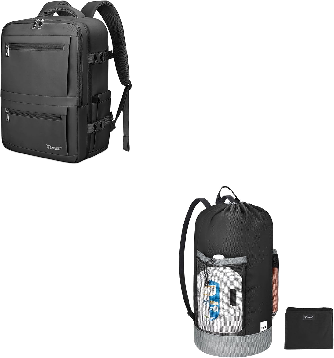 BALEINE 120L Laundry Bag Backpack + Travel Backpack