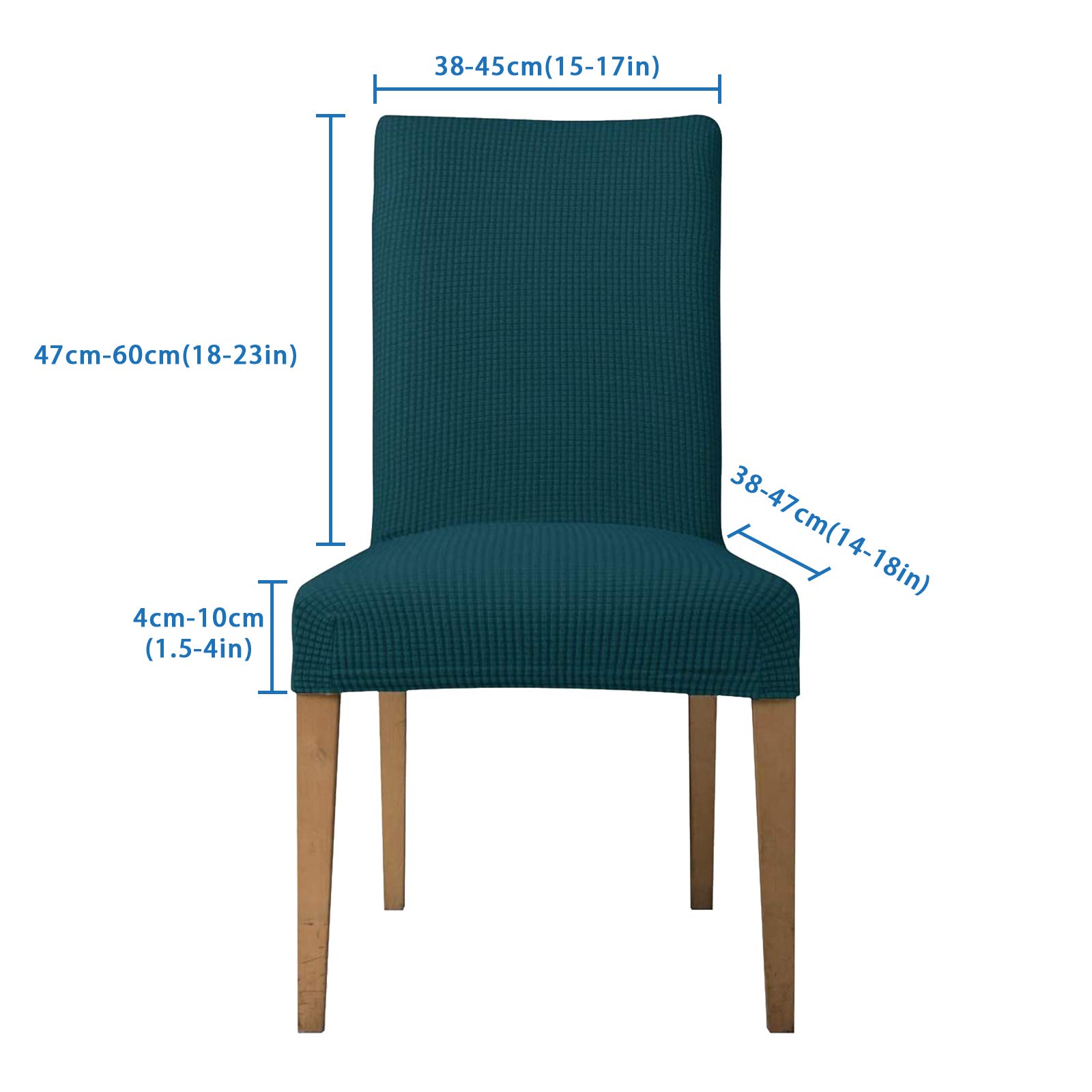 Housses De Chaise Ebeta - Lot De 4 En Tissu Stretch - Protection Et Déco Facile