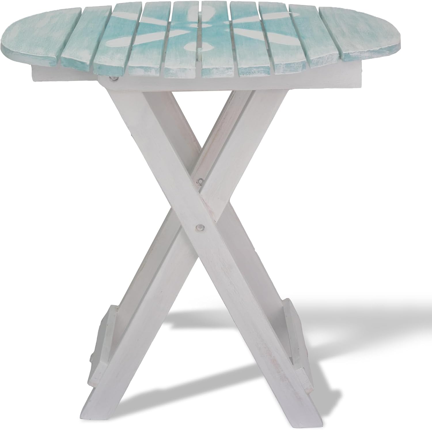 T.I. Design Sand Dollar Table Aqua