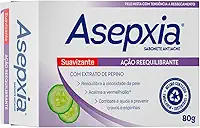 Asepxia Sabonete Suavizante 80g — Limpeza Suave e Calmante | Hidrata e Acalma a Pele Sensível | Previne Cravos e Espinhas | Uso Diário