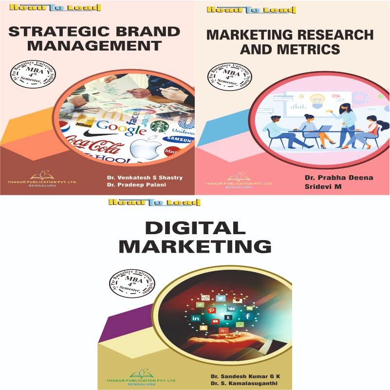 Bangalore University (BU) MBA 4th Semester books ( Marketing Set ) ( 3 ...