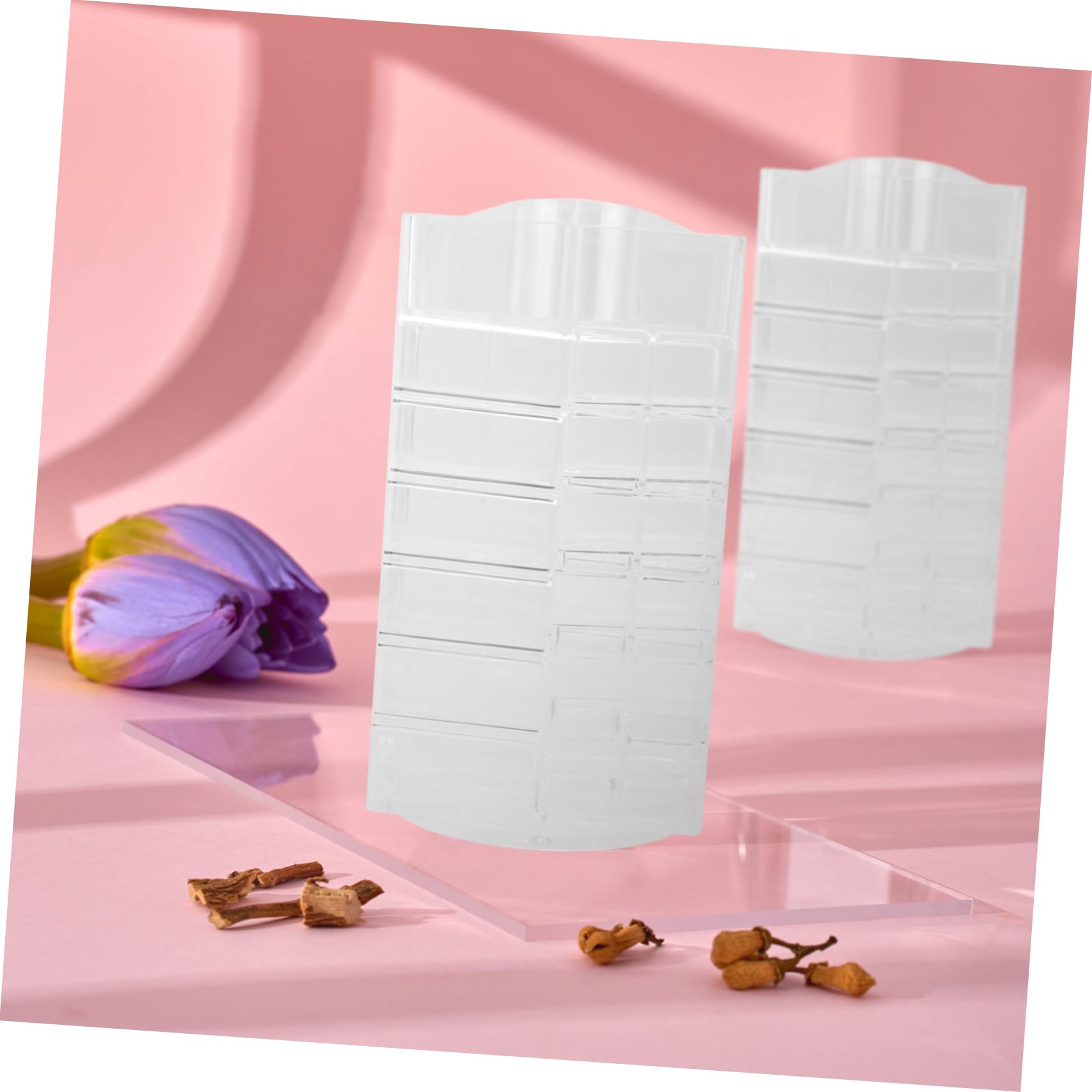 Beavorty Porta Rossetto in Acrilico Porta Smalto e Lucidalabbra Organizer per Rossetto e Trucchi Design Creativo per Ordinare Cosmetici