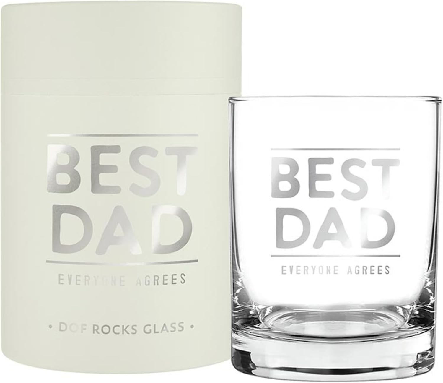 Santa Barbara Design Studio Whiskey Glasses Gift Boxed Double Old Fashioned Glass, 14-Ounce, Mocktail Club