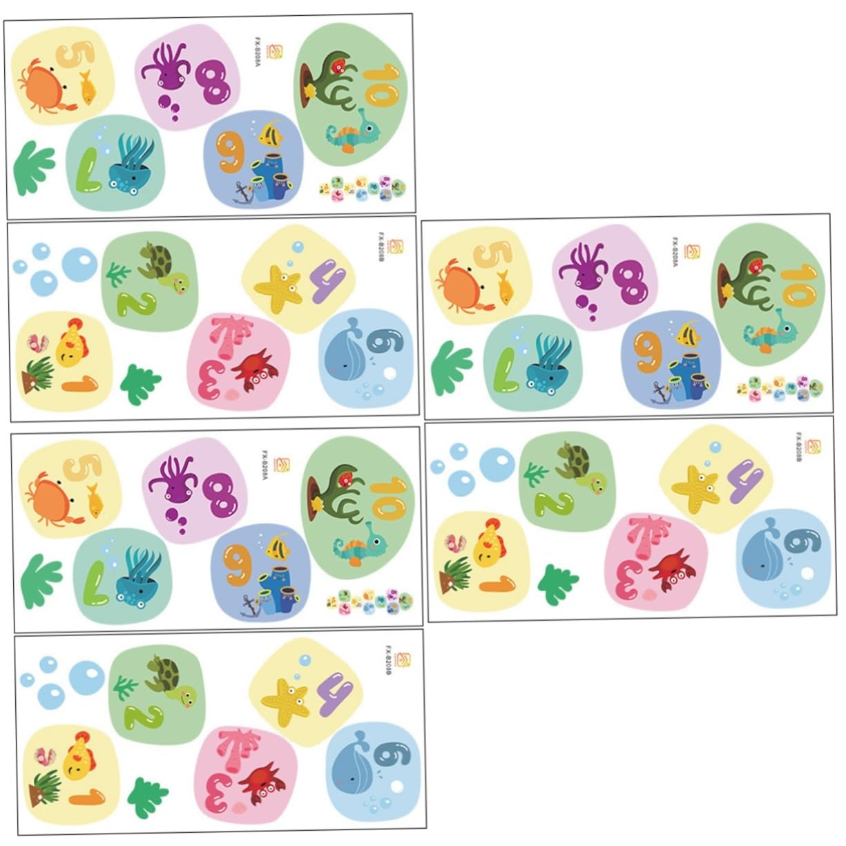 Autocollants de sol pour jeux d'enfants VICASKY lot de 3