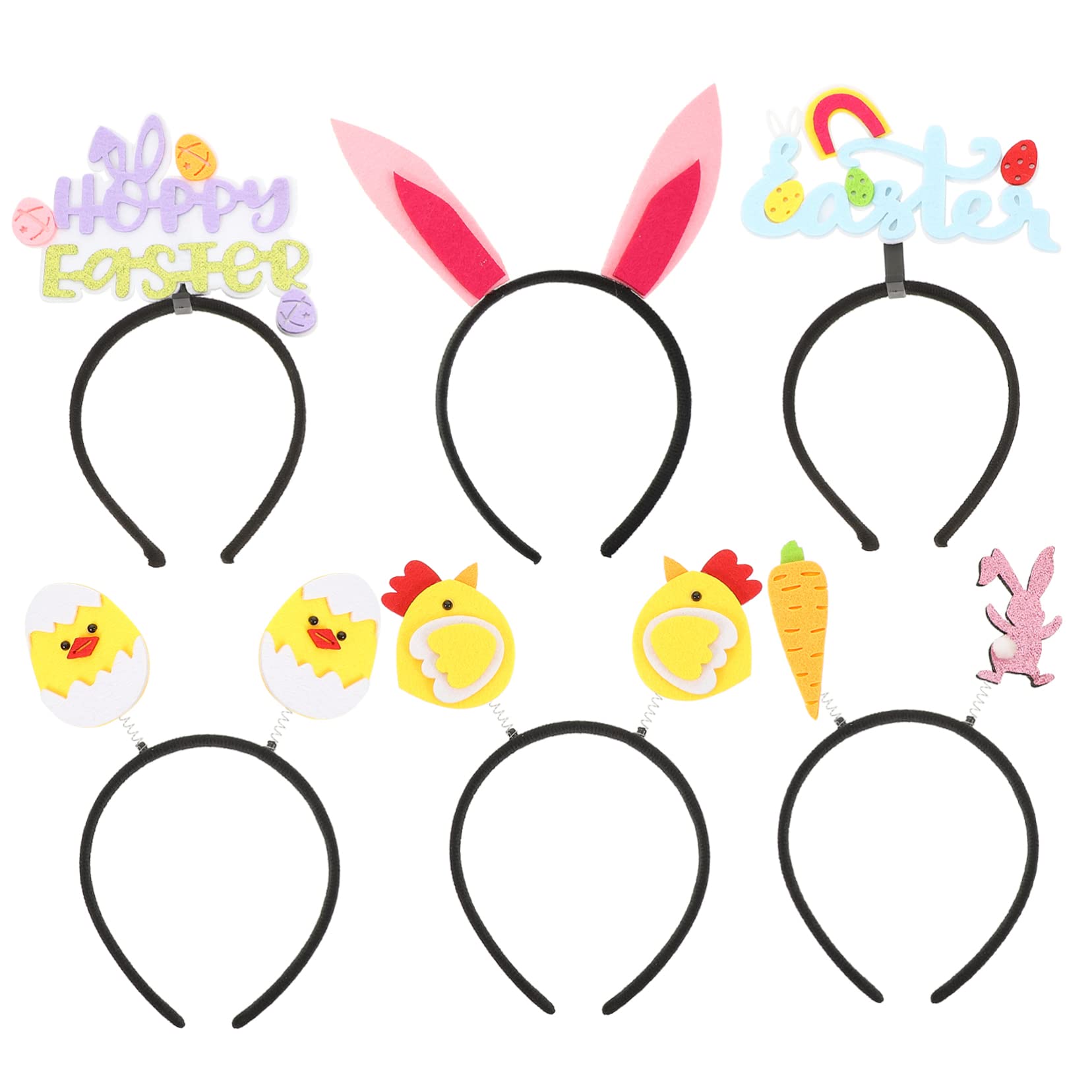 minkissy 12 pezzi fascia pasquale trucco fasce per capelli decorazione per capelli coniglietto accessori per capelli forniture per feste di Pasqua accessori per capelli fascia per donne accessori per
