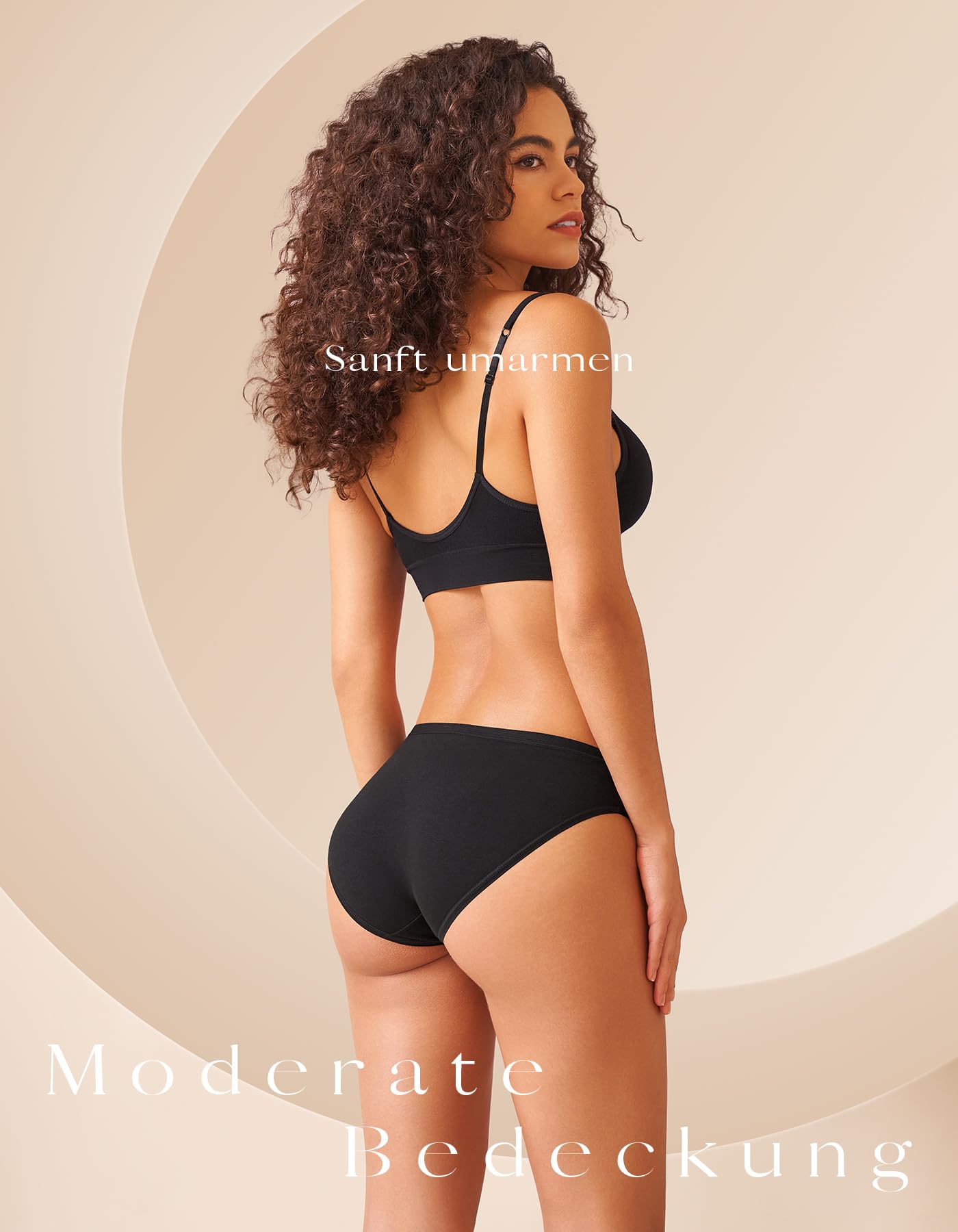 SIMIYA Unterhosen Damen Baumwolle Unterwäsche Frauen 7er 10er Pack Atmungsaktive Slip Hipster Mehrpack Panties Schlüpfer Underwear Women(10 Pack Schwarz,XXL)