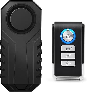 NineLeaf Fahrradalarm mit Fernbedienung, Anti-Diebstahl-Fahrradalarm, Fahrradalarmanlage für Motorrad, Auto, Roller, kabellose Vibrationserkennung, Anti-Diebstahl-Schutz 113dB Super Laut