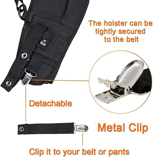 Miniatura 5 de Arnés de hombro para radio, soporte para el pecho, chaleco universal, de nailon, bolsa de radio bidireccional, walkie talkie, búsqueda de artículos