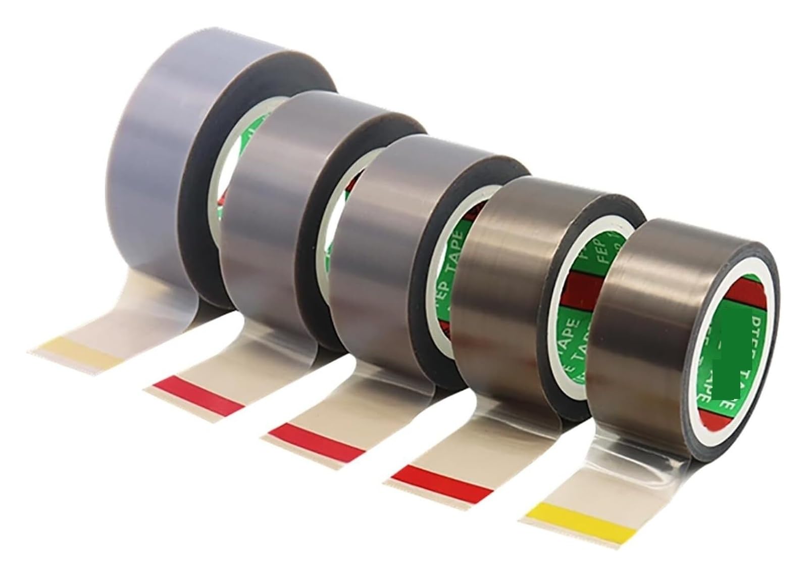 Cinta de teflón de 0,05-0,5 mm de grosor y 13-100 mm de ancho. Cinta adhesiva de PTFE for máquinas selladoras al vacío e industrias eléctricas, 10 metros de largo.(0.05mm,90mm)