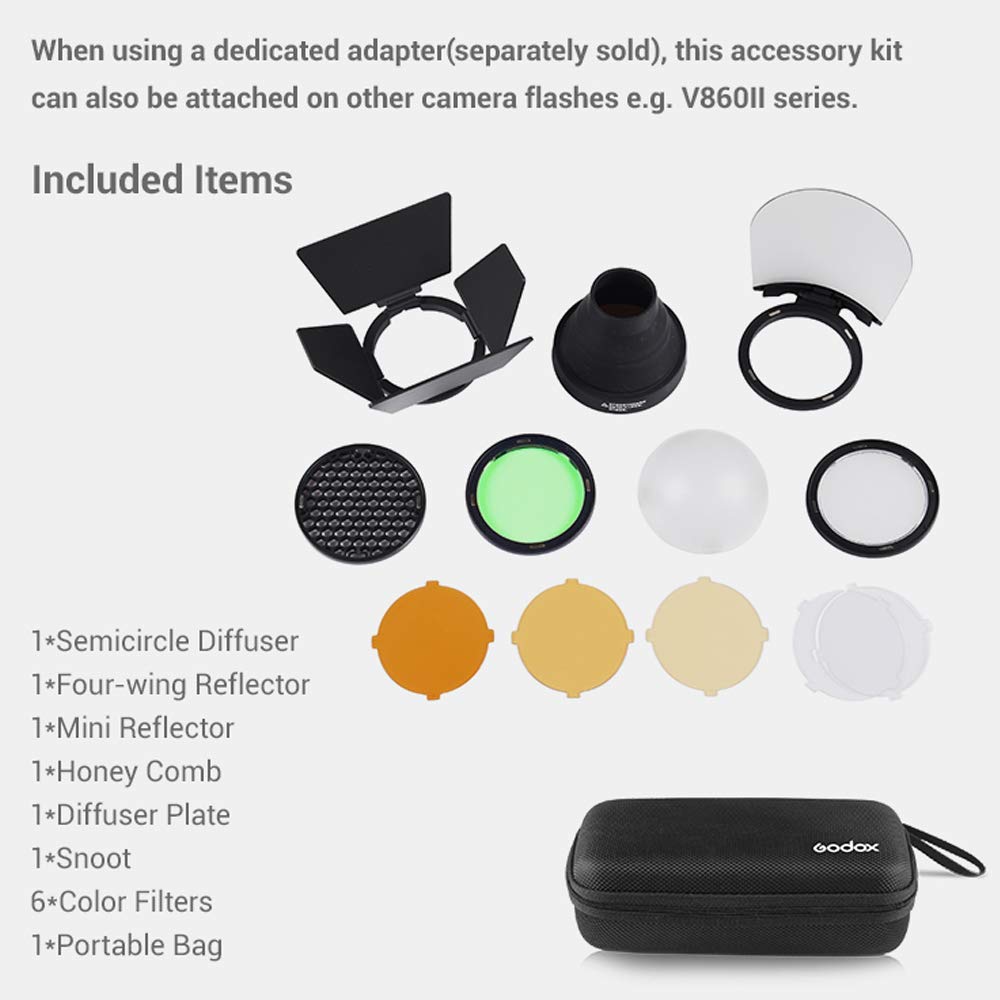Godox AK-R1 Pocket Flash Light Speedlite Accessori Kit per Godox H200R Rotonda Flash Testa AD200 V1-S V1-C V1-N V1-F AD100Pro V1Pro
