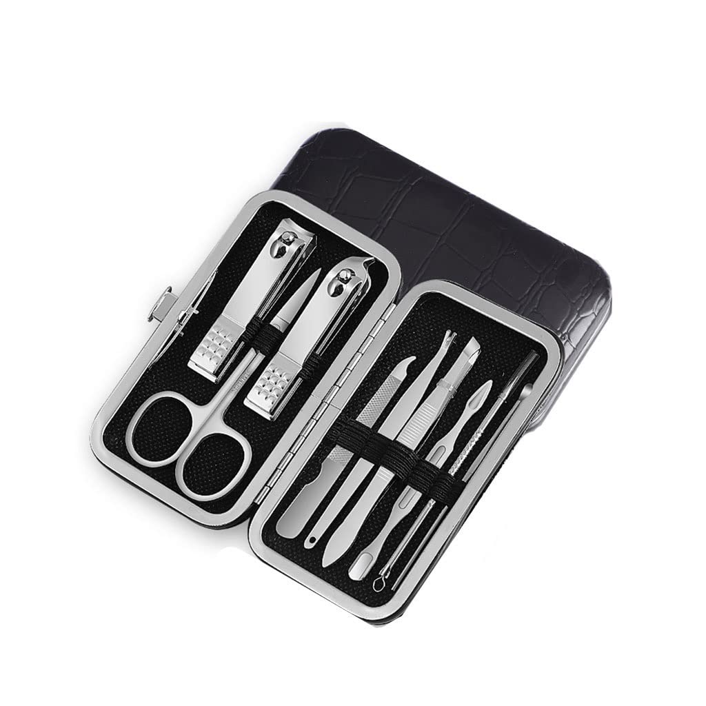 Juego de 9 cortauñas, Herramienta de manicura y Cuidado Personal para los pies, colección para Hombres y Mujeres.