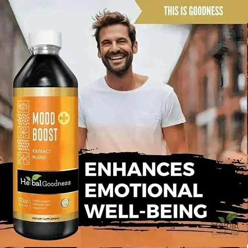 Miniatura 7 de Herbal Goodness Mood Boost 12oz - Suplemento de apoyo del estado de ánimo, potenciador del estado de ánimo y ayuda natural para dormir para adultos