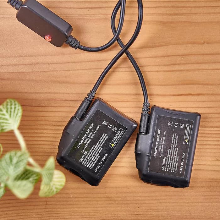 G-HEAT - Batterie BATG01 per guanti - Lunga durata - Resistenti. Un paio di batterie incluse con cavo di ricarica.