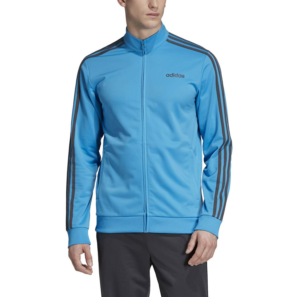 adidas Men's Athletics Essentials 3 Stripes Tricot Track Jacket