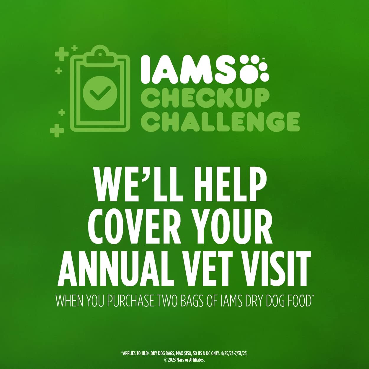 IAMS Adult High Protein Large Breed Dry Dog Food with Real Chicken, 30 lb. Bag : Pet Supplies
