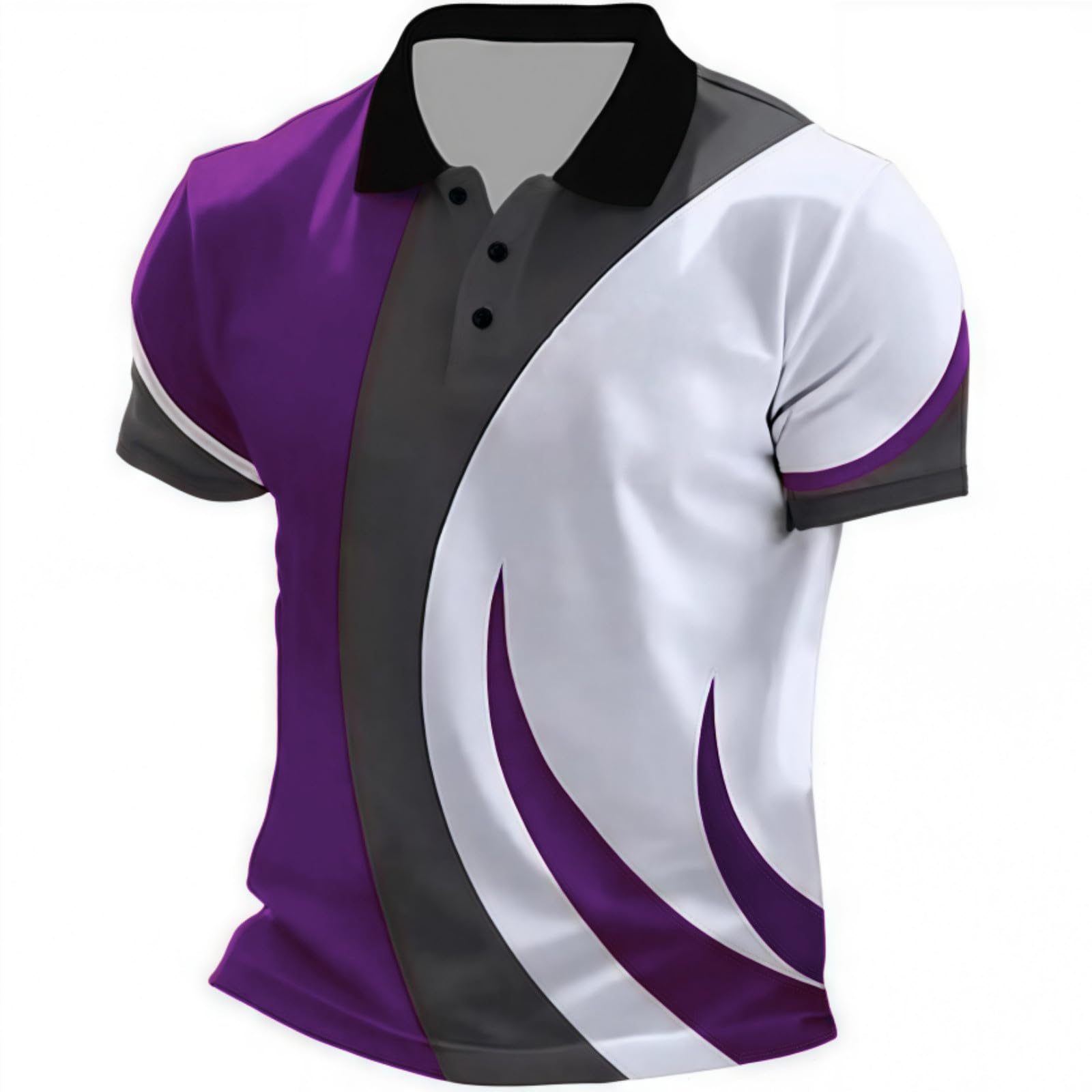 Men's T-Shirt, Casual, Short Sleeve, Comfortable, Breathable, for Everyday Sports, Leisure, Stylish Printed Design