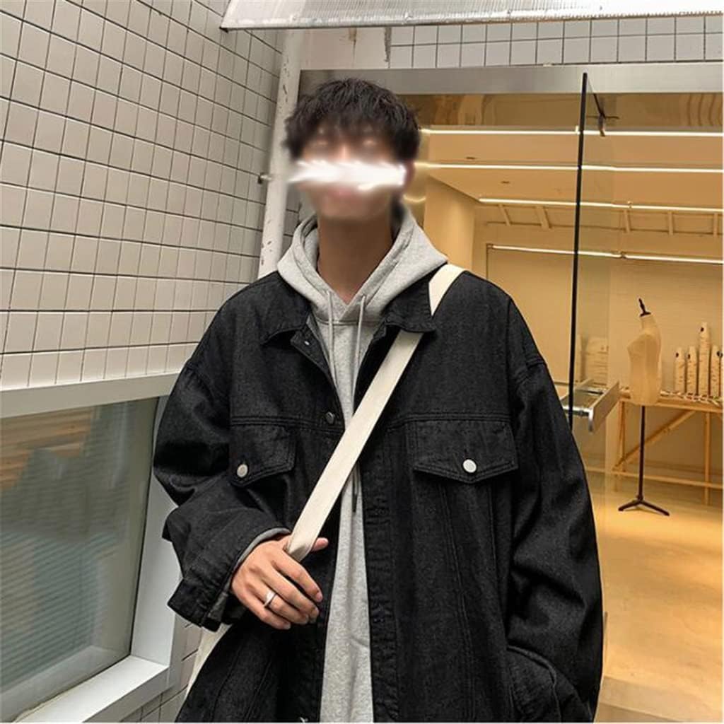 Korean Version Loose Cargo Jacket Washed Denim Male Autumn Hong Kong Wind Clothes