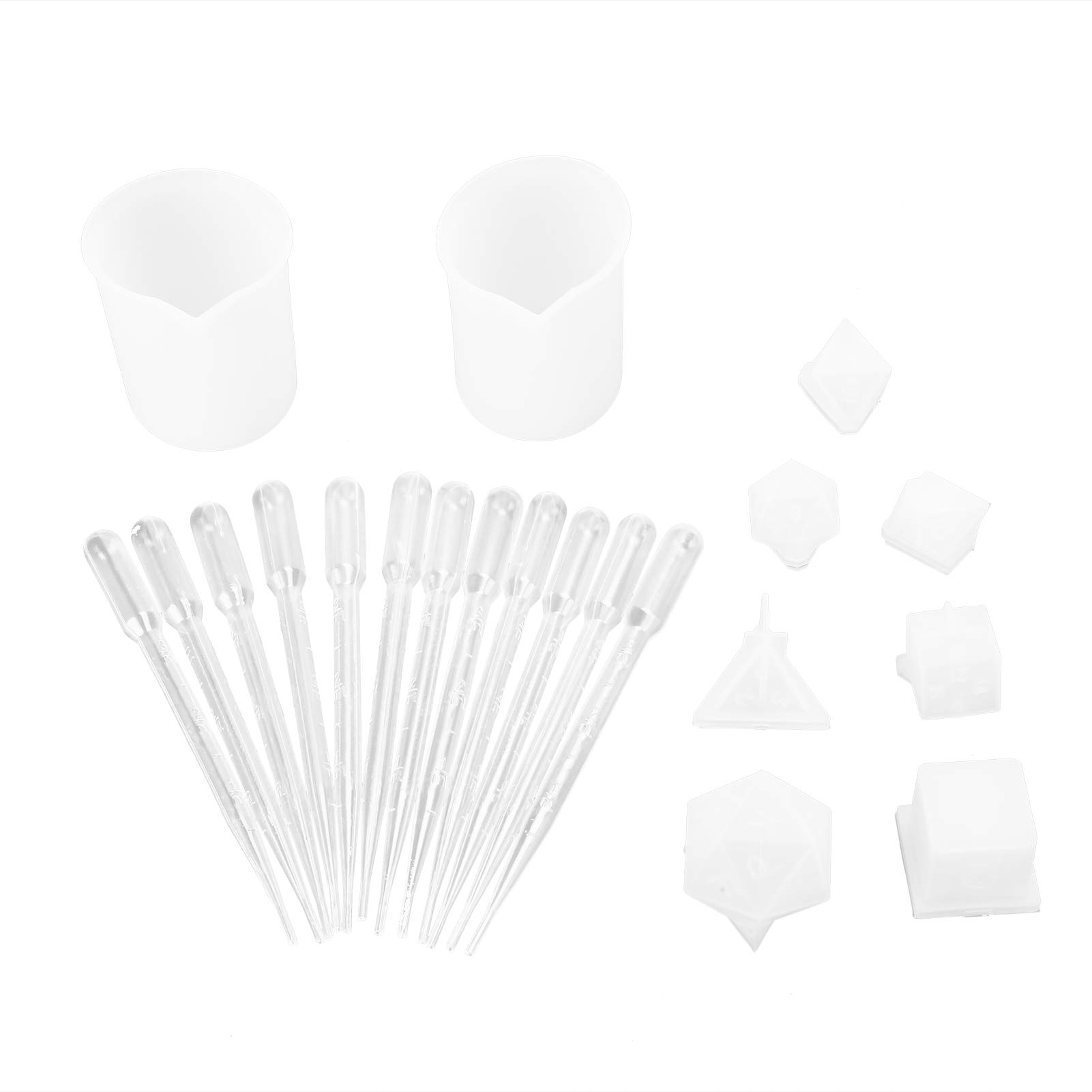 XHTLLO Premium Silicone DIY Molds Set for Fillet Shape Numbers Game Dice