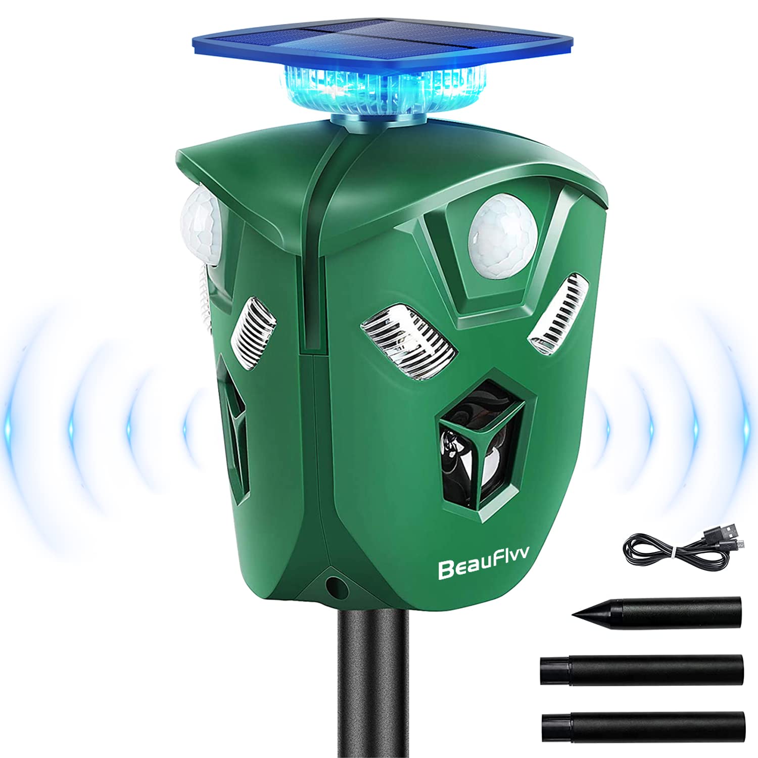 Buy Cat Repellent Ultrasonic Solar Powered Fox Deterrents Cat ers for